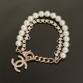 18K Pearls  Chanel Chain Bracelet
