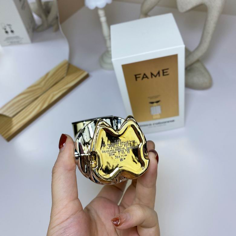 Fame gold bottle close-up