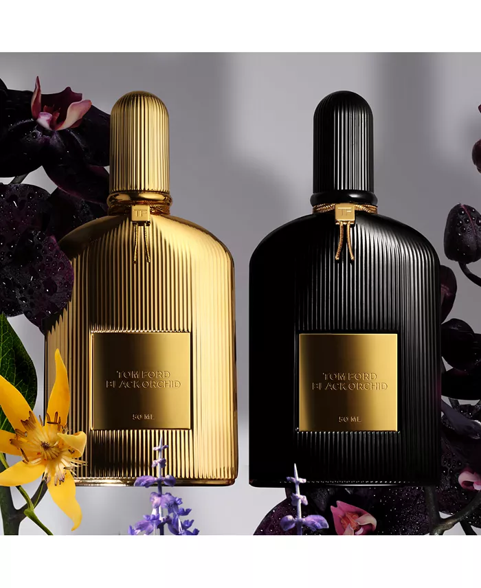 TF Black Orchid Eau de Parfum — Dark Floral Truffle Black Orchid & Patchouli Seductive Unisex Luxury Fragrance | Black Ribbed Bottle 100ml