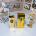 Paco Rabanne 1 Million Golden Oud gold box front with green 1 Million logo
