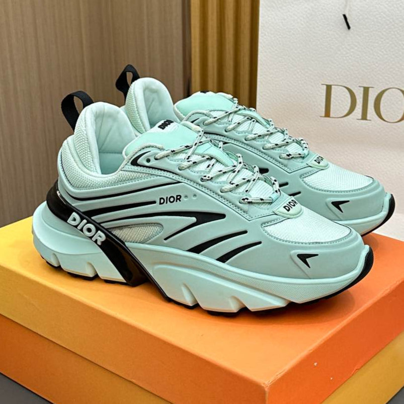 DIOR B44 BLADE SNEAKER AQUAMARINE BLUE TECHNICAL MESH AND TECHNICAL FABRIC